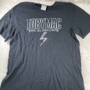 TOBYMAC The Elements Band Tee Shirt Size Medium Heather Grey City Line Up